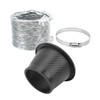 Turbo Air Intake Pipe Funnel Kit Universal Rubber Carbon Fiber