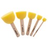 NAKLEO Foam Stencil Stippling Brush Set, 5 Pcs Round Sponges