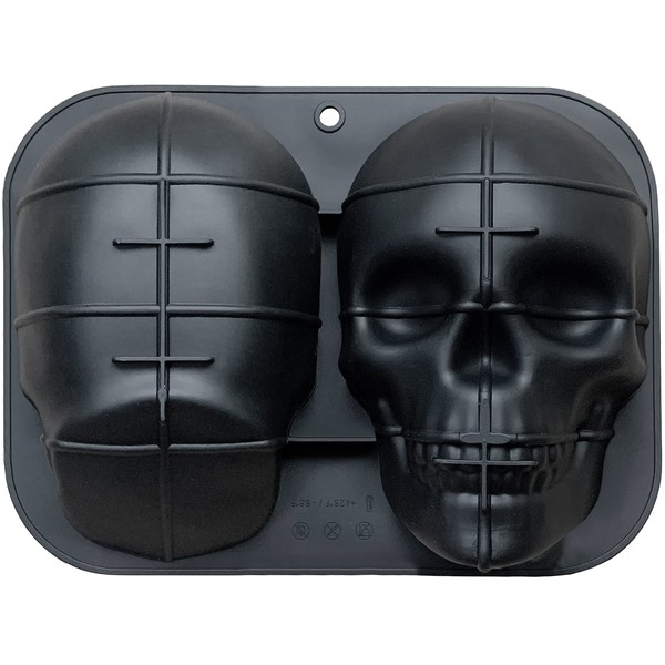 JETKONG - Molde de silicona extragrande para tartas de calavera