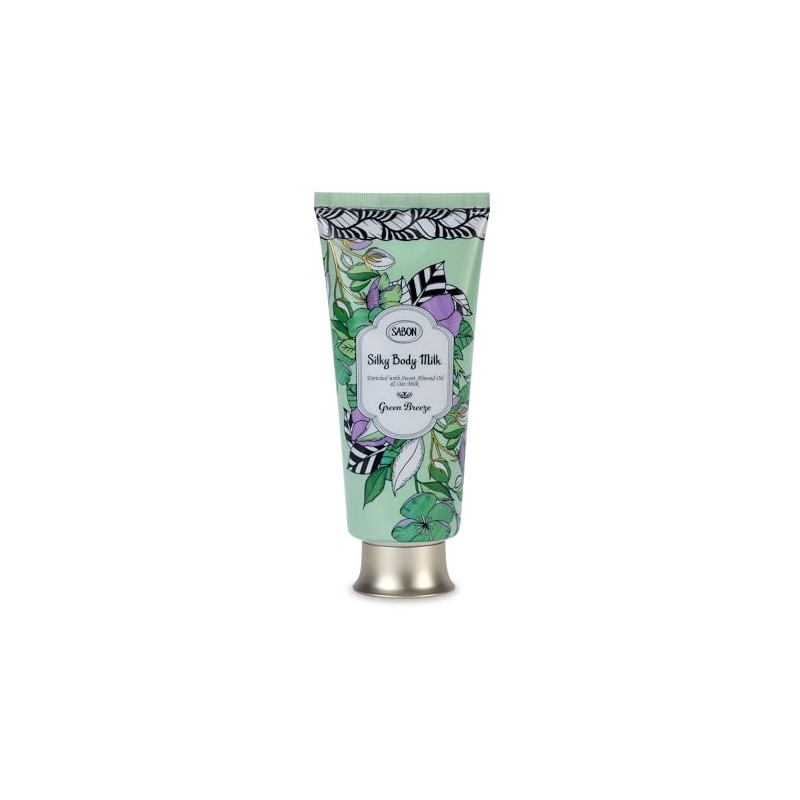 SABON Silky Body Milk, Green, Breeze, 6.8 fl oz (200