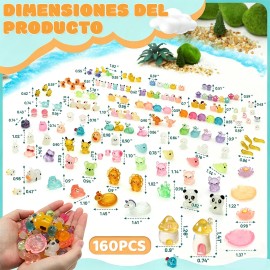 160 Mini Animales Figuras De Resina Brillan En La Oscuridad