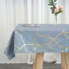 Gold Foil Geometric Pattern Tablecloth 54'' x 54''Inches for Morden