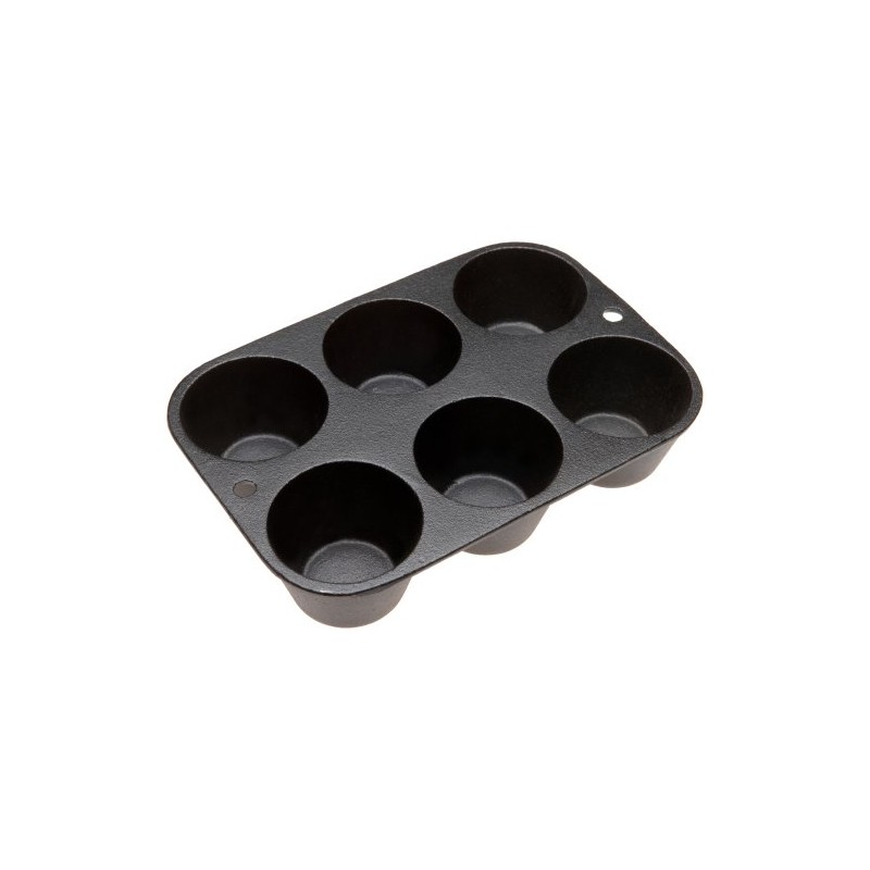 Muffin Pan - Pre-Seasoned Cast Iron 7-3/4 Inch by 5-1/2