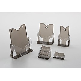 A5 Vertical Brown Smoke Brochure Holder