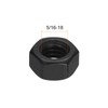 sourcing map 5/16-18 Hex Nuts, Carbon Steel Grade 8.8 Black