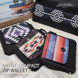 TRIUMPHAL Men's and Women's Open Coin Purse, Bi-fold Wallet, Nylon Wallet, L-Shaped Zipper, F