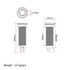 Alnicov Cylinder Clip End Pin Mono Panel Output Jack Socket