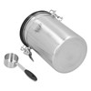 Coffee Beans Canister with Exhaust Valve Stainless Steel Storage Sealing