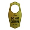 Please DO NOT DISTURB Door Hanger - Brushed Gold, 4"