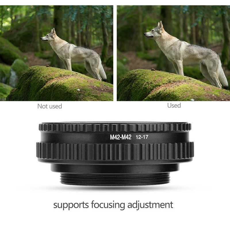 M42 to M42 Adjustable Focusing Helicoid Lens Adapter Macro Tube