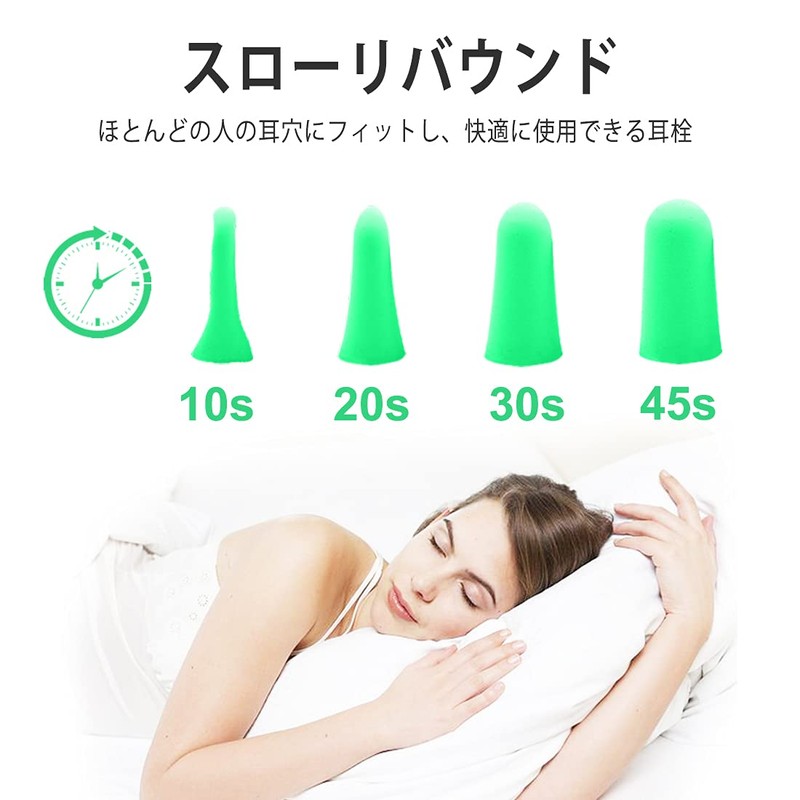 LYSIAN 60 Pairs Soft Foam Ear Plugs Noise Prevention Ear