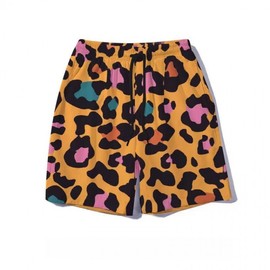 Men's Beachwear Board Shorts Rash Guard Swim Trunks Beach Shorts TK52 4XL/Leopard Print (Yellow) 5ea