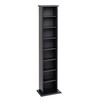 Prepac Prepac Narrow Cabinet Media Storage, 13" Wide, Black