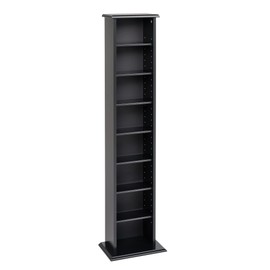 Prepac Prepac Narrow Cabinet Media Storage, 13" Wide, Black