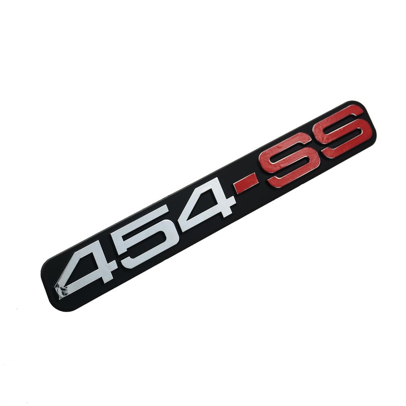 2Pack 454 SS Door Emblem 3D Badge Sticker Grille Nameplate