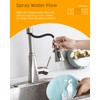 Hibbent Kitchen Sink Faucet Head Replacement, 3-Function Pull Down Sprayer