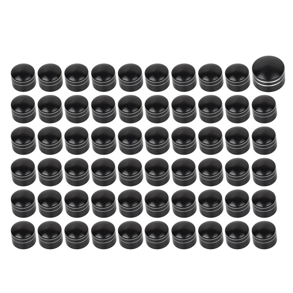 Unbranded Black Cut Engine Bolt Cover Caps For Harley Low