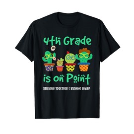 4th Grade Squad Cactus Plant Back To School Teacher Kids T-Shirt