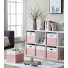 SOCOHOME Fabirc Cube Storage Boxes, 28x28x28cm Foldable Storage Baskets for
