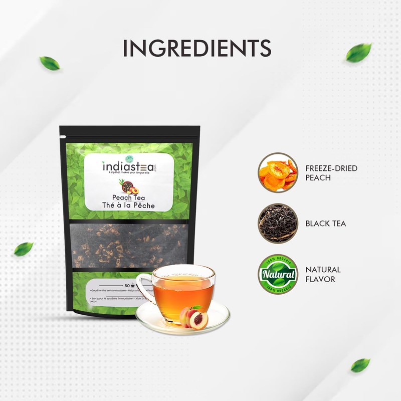 Peach Tea | India's Original Tea (50 cups) | Helps
