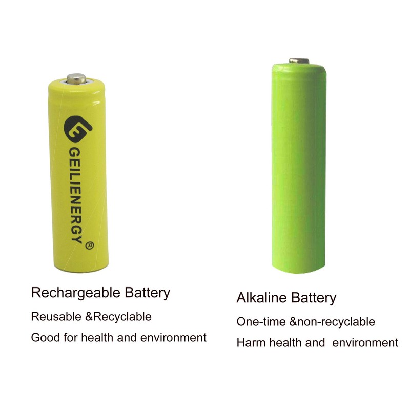 GEILIENERGY Solar Light Batteries AA Ni-Cd AA 600mAh 1.2V Rechargeable