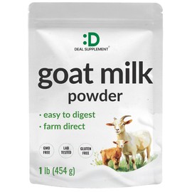Goat Milk Powder, 1lb – Natural Grass Fed Source from Australia – Farm Direct – Easy to Digest – Powdered Goat Milk Formula for Drinks, Baking & Cooking – Non-GMO, Filler Free