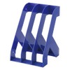 Lihit Lab A3570-8 Bookend File Stand, A4, Blue