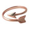 apop nyc Rose Goldtone Sterling Silver Chevron Arrow Wrap Ring