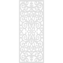 17 3/8"W x 44 3/8"H x 3/8"T Buel Decorative Fretwork Wall Panels in Architectural Grade PVC