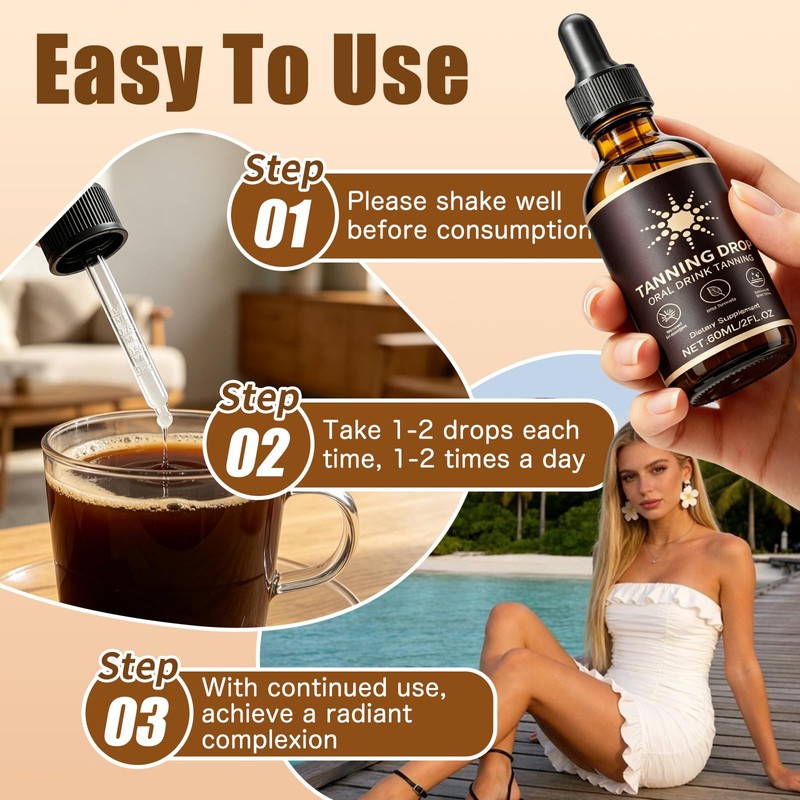 Tanning Drops To Drink Made with Natural Ingredients
