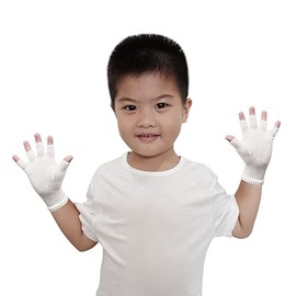 Edenswear Zinc Filled Fiber Children Eczema Atopic Fingerless Gloves (S)