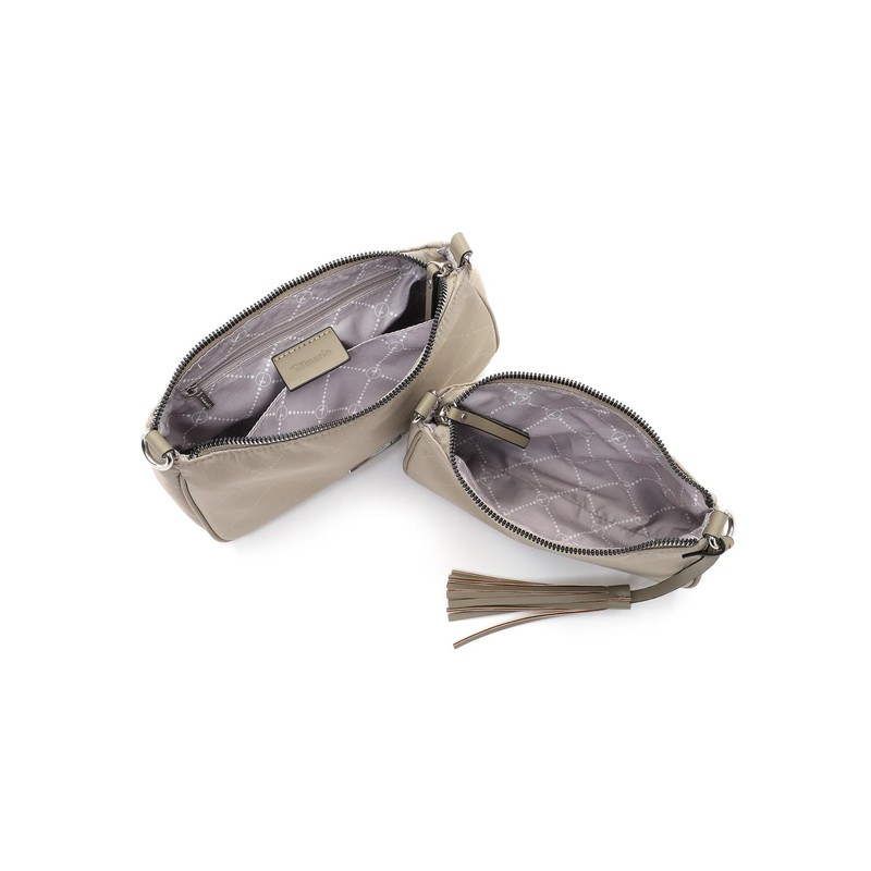 Tamaris TAS Lisa 32381 Women's Shoulder Bag with Print, Khaki