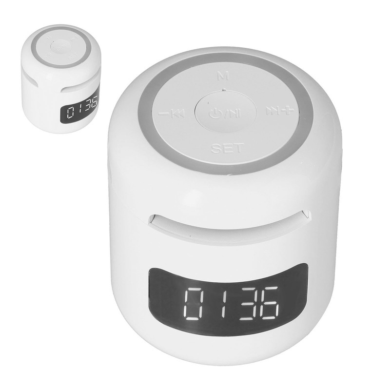 JM01 BT Clock Speaker Multifunctional Adjustable Portable BT Clock Speaker