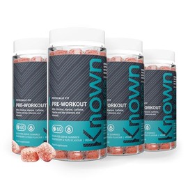 Known Pre-Workout Gummies – 60 Servings – Raspberry & Yuzu Flavour