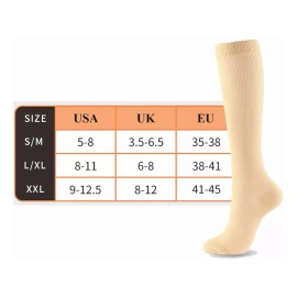 3pares  Medias Calcetas De Compresión Circulation Venosa