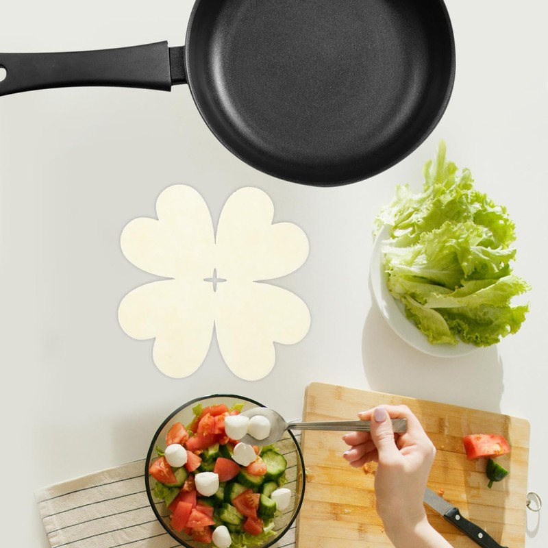 PRETYZOOM 6pcs Pot Protectors, 7-9'' 3 Sizes Felt Pan Stacking