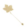 4pcs Metal Bookmarks with Chain Four Patterns Hollow Thin Golden