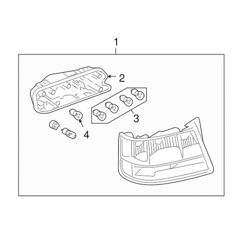 Rear Left Tail Light Lamp Mount Holder 4F5 945 221