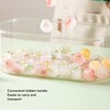 Ice Cube Tray with Lid Bin 2 Layer Ice Trays