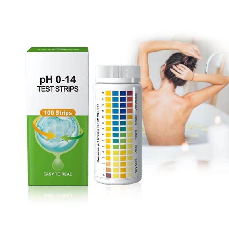 100 Universal pH Test Strips (0-14 Range) - Professional Water,