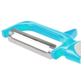 Vegetable Peeler Stainless Steel Blade - Swivel Potato Peeler with Plastic Handle