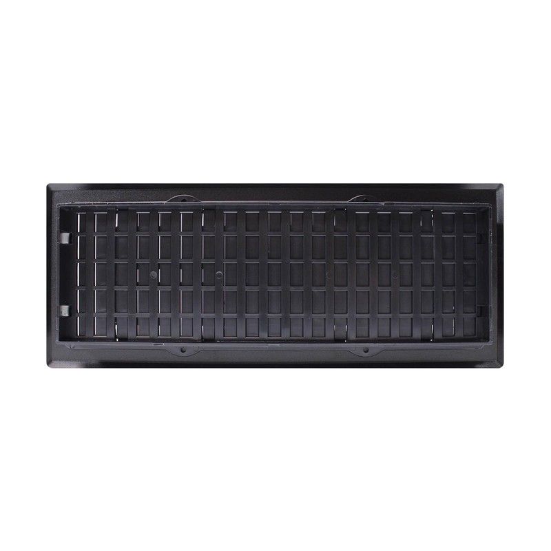 Decor Grates AJH412-BLK Oriental Floor Index 4 x 12 Inches