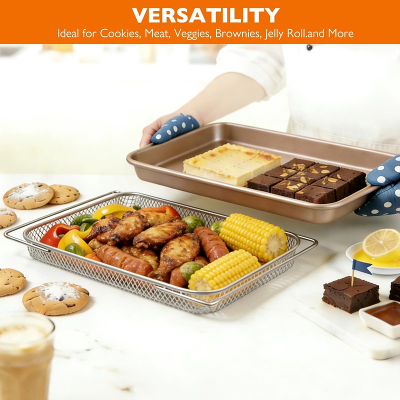 Air Fryer Basket and Baking Pan Replacement Ninja SP151 Flip