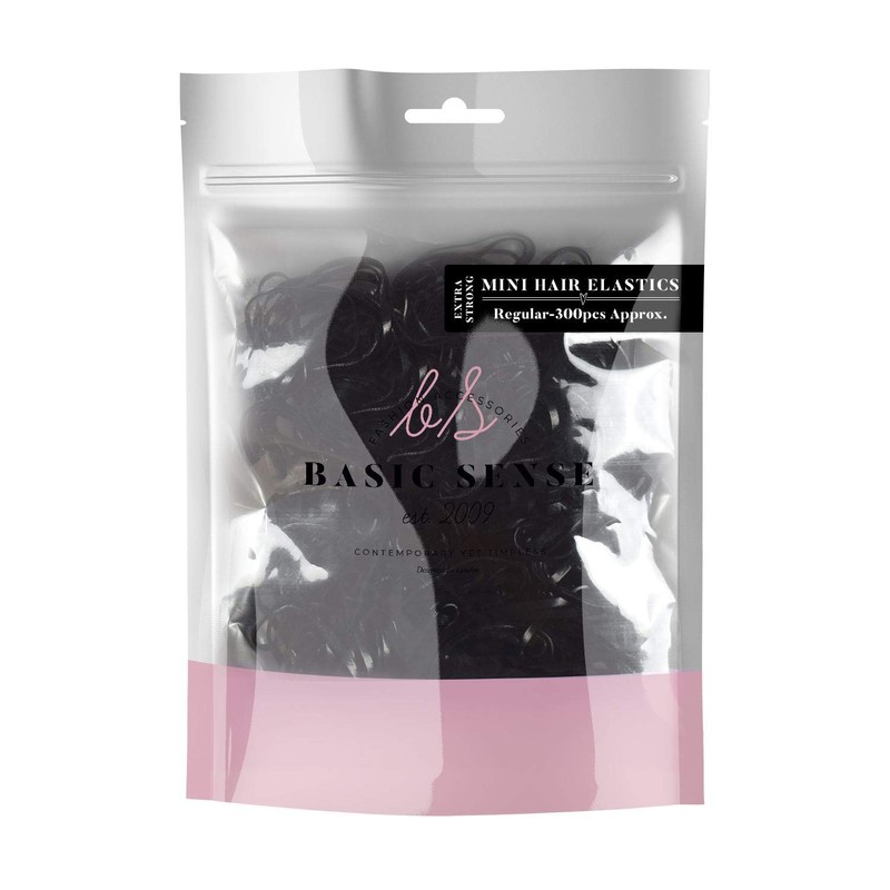 EXTRA STRONG 300 Mini Hair Rubber Elastics Multi Pack for
