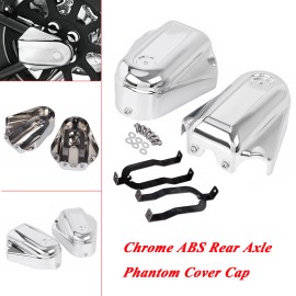 Unbranded Chrome Bar&Shield Rear Axle Covers swingarm Cap For Harley Heritage Softail US