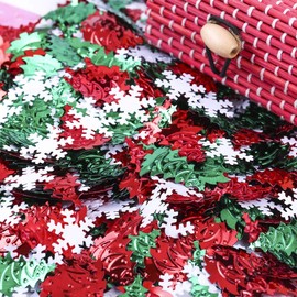 Topfunyy 1.6 Ounce Christmas Confetti Glitter Xmas Tress Snowflake Metallic Sequins Table Scatter for for Christmas Party Decoration
