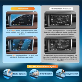 LFOTPP For 2024 GMC Yukon Screen Protector - (2pcs) 2021~2024 Yukon (Denali/Denali Ultimate) 10.2 inch Touchscreen [NCT Shield] 2021~2024 Yukon Accessories Anti Scratch Ultra-tough Touch Screen