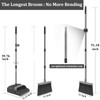 kelamayi Broom and Dustpan Set for Home, Office, Indoor&Outdoor Sweeping,