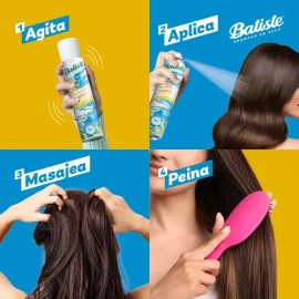 Batiste Shampoo en Seco Fresh 200 ml. Refresca el Pelo Sin Usar Agua, Absorbe el Exceso de Grasa de la Raíz, Brinda Volumen y Textura, Neutraliza Olor