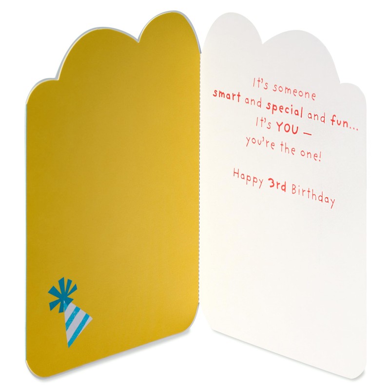 American Greetings 3rd Birthday Card (Smart and Special)
